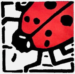 Mariquita Farms Square Ladybug logo